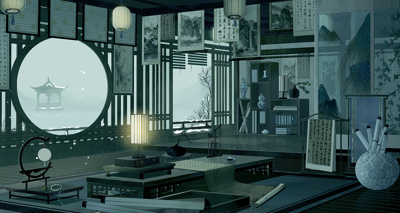 國風室內場景